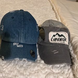 Distressed women’s ball cap